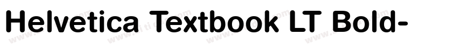 Helvetica Textbook LT Bold字体转换